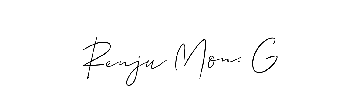You can use this online signature creator to create a handwritten signature for the name Renju Mon. G. This is the best online autograph maker. Renju Mon. G signature style 2 images and pictures png
