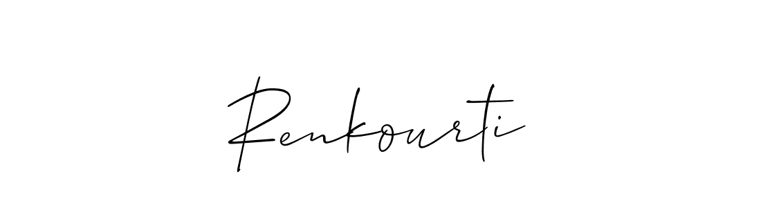 How to make Renkourtiδ signature? Allison_Script is a professional autograph style. Create handwritten signature for Renkourtiδ name. Renkourtiδ signature style 2 images and pictures png