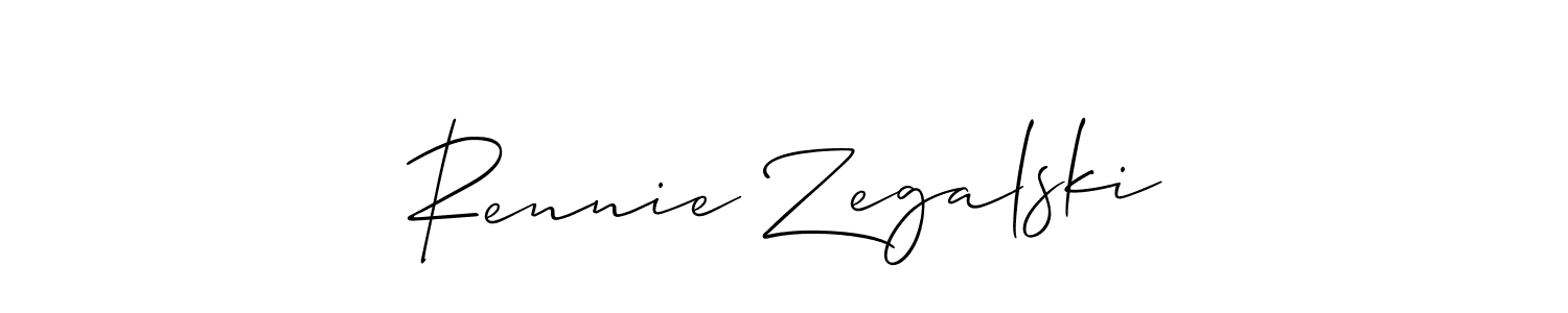Check out images of Autograph of Rennie Zegalski name. Actor Rennie Zegalski Signature Style. Allison_Script is a professional sign style online. Rennie Zegalski signature style 2 images and pictures png