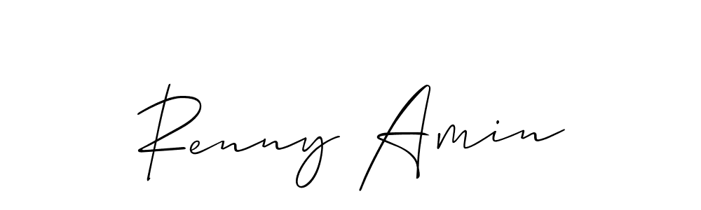 How to make Renny Amin signature? Allison_Script is a professional autograph style. Create handwritten signature for Renny Amin name. Renny Amin signature style 2 images and pictures png