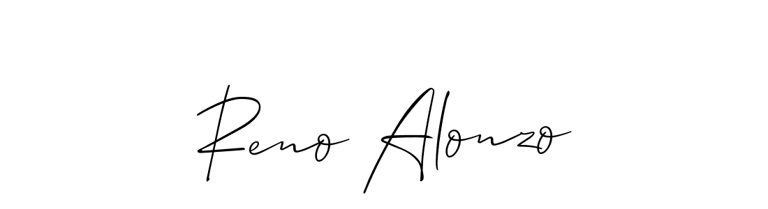 This is the best signature style for the Reno Alonzo name. Also you like these signature font (Allison_Script). Mix name signature. Reno Alonzo signature style 2 images and pictures png