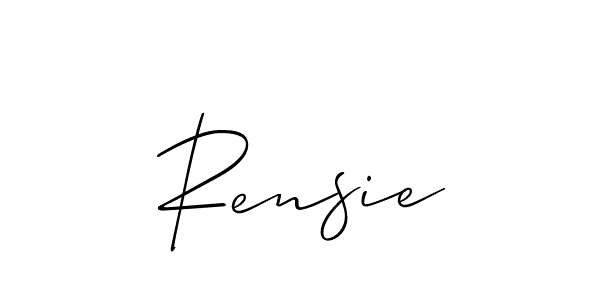 Make a beautiful signature design for name Rensie. Use this online signature maker to create a handwritten signature for free. Rensie signature style 2 images and pictures png