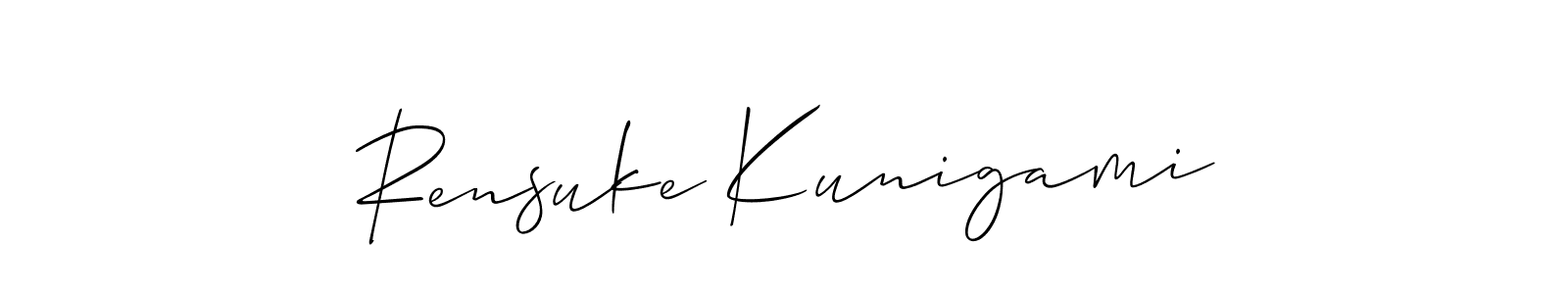 Once you've used our free online signature maker to create your best signature Allison_Script style, it's time to enjoy all of the benefits that Rensuke Kunigami name signing documents. Rensuke Kunigami signature style 2 images and pictures png