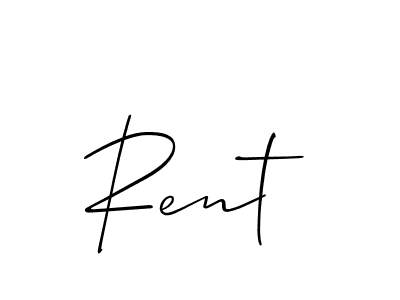Best and Professional Signature Style for Rent. Allison_Script Best Signature Style Collection. Rent signature style 2 images and pictures png