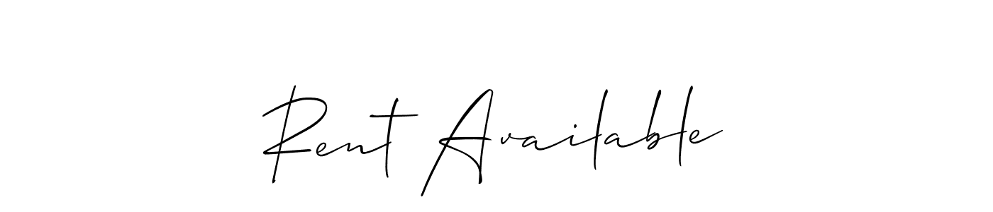 Make a short Rent Available signature style. Manage your documents anywhere anytime using Allison_Script. Create and add eSignatures, submit forms, share and send files easily. Rent Available signature style 2 images and pictures png