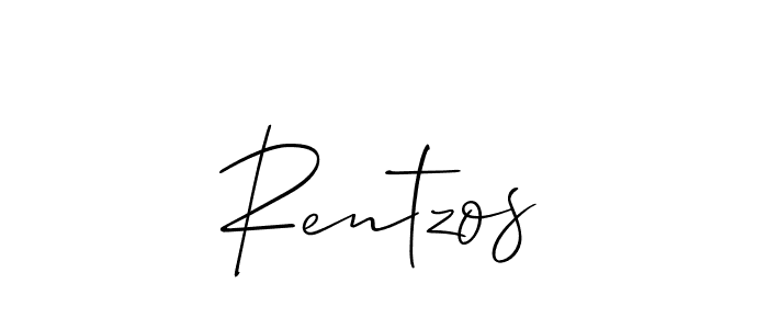 You should practise on your own different ways (Allison_Script) to write your name (Rentzos) in signature. don't let someone else do it for you. Rentzos signature style 2 images and pictures png