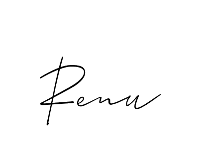 Best and Professional Signature Style for Renu. Allison_Script Best Signature Style Collection. Renu signature style 2 images and pictures png