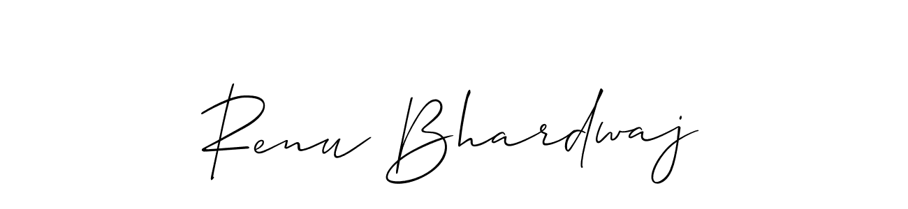 How to Draw Renu Bhardwaj signature style? Allison_Script is a latest design signature styles for name Renu Bhardwaj. Renu Bhardwaj signature style 2 images and pictures png