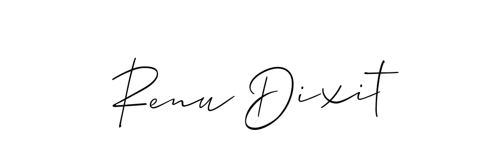 How to make Renu Dixit signature? Allison_Script is a professional autograph style. Create handwritten signature for Renu Dixit name. Renu Dixit signature style 2 images and pictures png