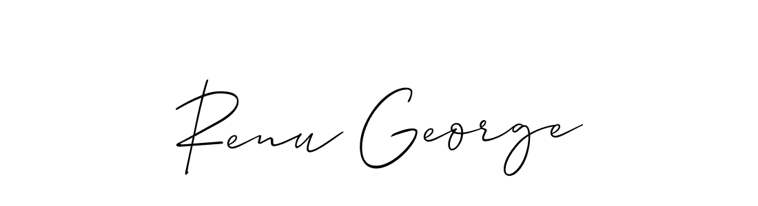 How to Draw Renu George signature style? Allison_Script is a latest design signature styles for name Renu George. Renu George signature style 2 images and pictures png