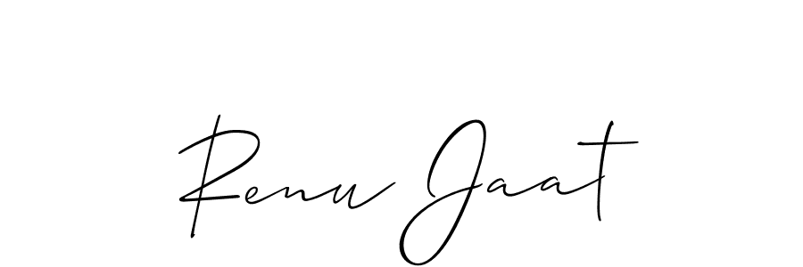 You should practise on your own different ways (Allison_Script) to write your name (Renu Jaat) in signature. don't let someone else do it for you. Renu Jaat signature style 2 images and pictures png