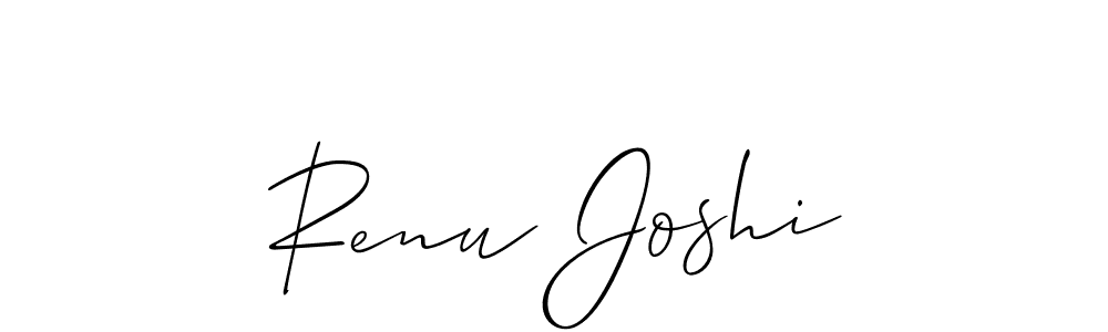 Also You can easily find your signature by using the search form. We will create Renu Joshi name handwritten signature images for you free of cost using Allison_Script sign style. Renu Joshi signature style 2 images and pictures png
