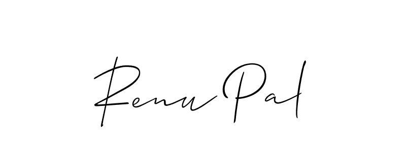 Use a signature maker to create a handwritten signature online. With this signature software, you can design (Allison_Script) your own signature for name Renu Pal. Renu Pal signature style 2 images and pictures png