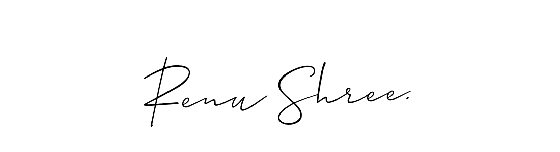 Also we have Renu Shree. name is the best signature style. Create professional handwritten signature collection using Allison_Script autograph style. Renu Shree. signature style 2 images and pictures png