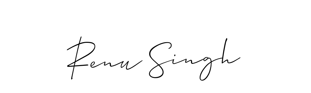 Best and Professional Signature Style for Renu Singh. Allison_Script Best Signature Style Collection. Renu Singh signature style 2 images and pictures png