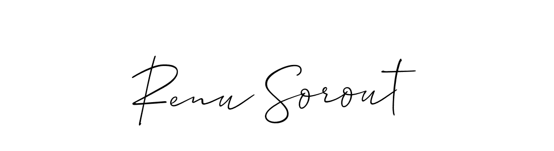 Best and Professional Signature Style for Renu Sorout. Allison_Script Best Signature Style Collection. Renu Sorout signature style 2 images and pictures png