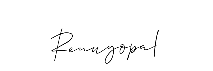 Also we have Renugopal name is the best signature style. Create professional handwritten signature collection using Allison_Script autograph style. Renugopal signature style 2 images and pictures png