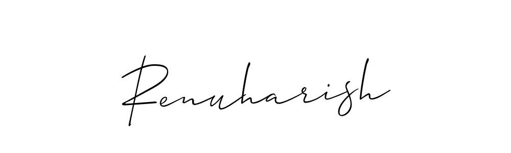 Make a beautiful signature design for name Renuharish. Use this online signature maker to create a handwritten signature for free. Renuharish signature style 2 images and pictures png