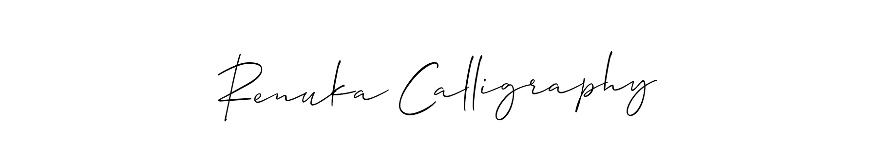 Best and Professional Signature Style for Renuka Calligraphy. Allison_Script Best Signature Style Collection. Renuka Calligraphy signature style 2 images and pictures png