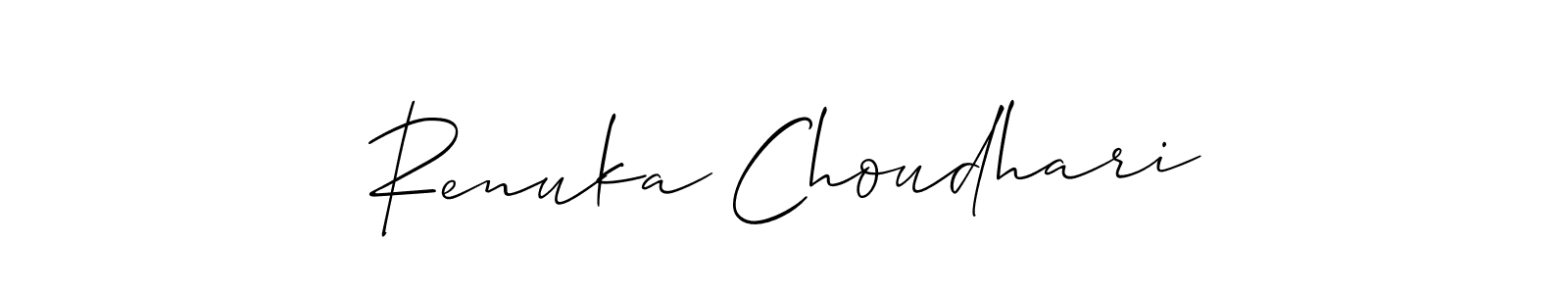 Best and Professional Signature Style for Renuka Choudhari. Allison_Script Best Signature Style Collection. Renuka Choudhari signature style 2 images and pictures png