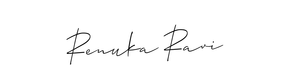 Once you've used our free online signature maker to create your best signature Allison_Script style, it's time to enjoy all of the benefits that Renuka Ravi name signing documents. Renuka Ravi signature style 2 images and pictures png