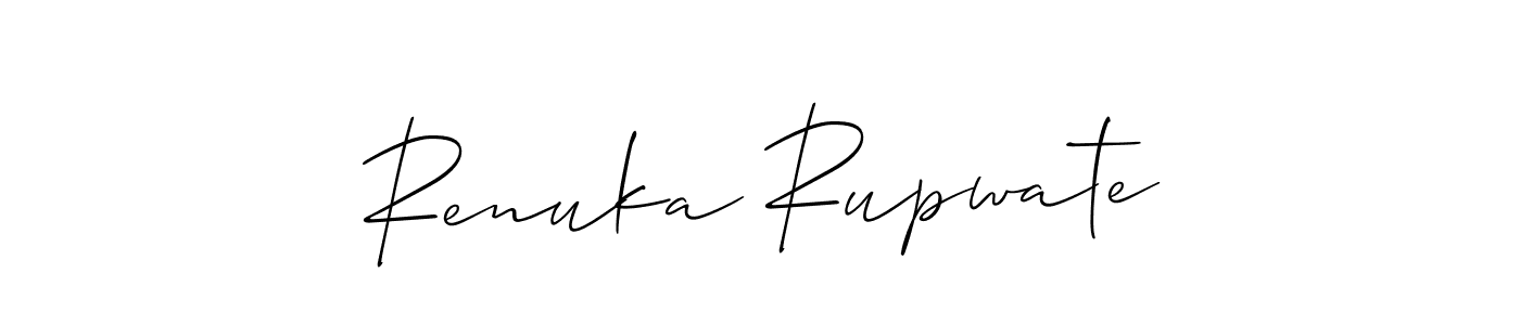 Renuka Rupwate stylish signature style. Best Handwritten Sign (Allison_Script) for my name. Handwritten Signature Collection Ideas for my name Renuka Rupwate. Renuka Rupwate signature style 2 images and pictures png