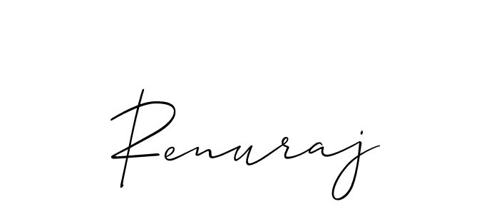 Renuraj stylish signature style. Best Handwritten Sign (Allison_Script) for my name. Handwritten Signature Collection Ideas for my name Renuraj. Renuraj signature style 2 images and pictures png