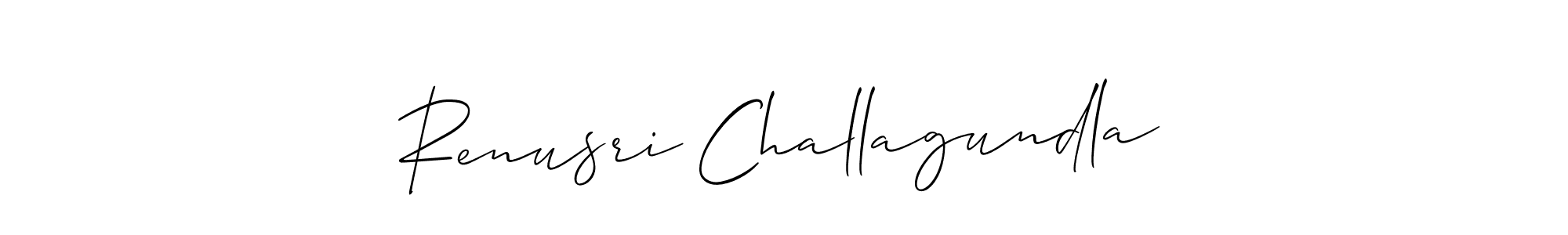 Make a beautiful signature design for name Renusri Challagundla. Use this online signature maker to create a handwritten signature for free. Renusri Challagundla signature style 2 images and pictures png