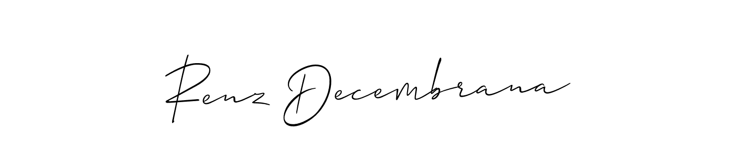 Make a beautiful signature design for name Renz Decembrana. Use this online signature maker to create a handwritten signature for free. Renz Decembrana signature style 2 images and pictures png