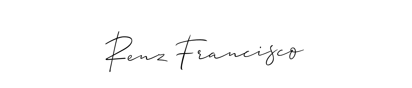 Make a beautiful signature design for name Renz Francisco. Use this online signature maker to create a handwritten signature for free. Renz Francisco signature style 2 images and pictures png