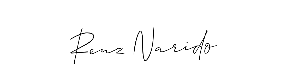 This is the best signature style for the Renz Narido name. Also you like these signature font (Allison_Script). Mix name signature. Renz Narido signature style 2 images and pictures png