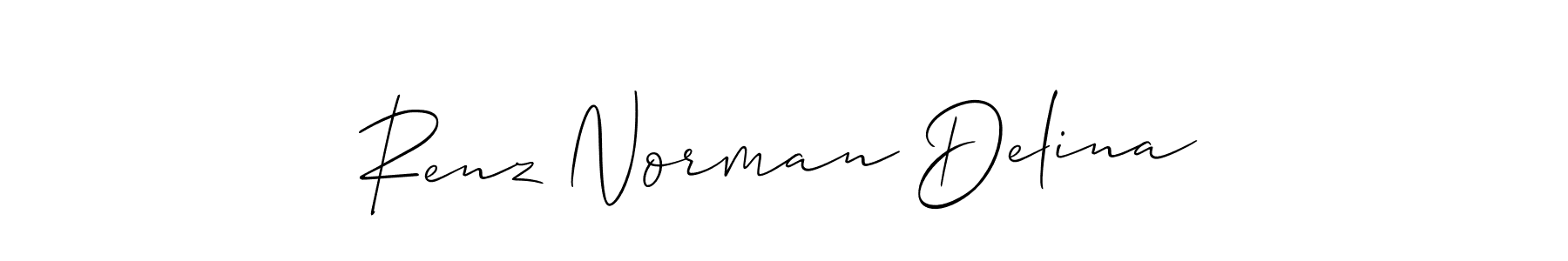 How to Draw Renz Norman Delina signature style? Allison_Script is a latest design signature styles for name Renz Norman Delina. Renz Norman Delina signature style 2 images and pictures png