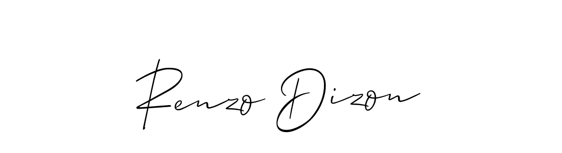 Best and Professional Signature Style for Renzo Dizon. Allison_Script Best Signature Style Collection. Renzo Dizon signature style 2 images and pictures png