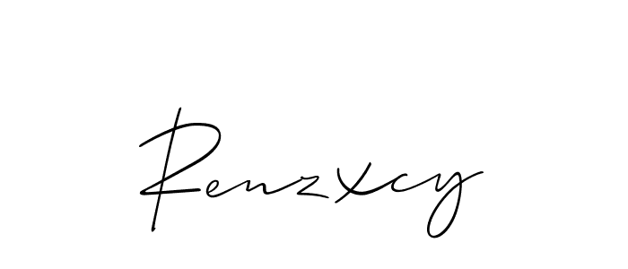 Design your own signature with our free online signature maker. With this signature software, you can create a handwritten (Allison_Script) signature for name Renzxcy. Renzxcy signature style 2 images and pictures png