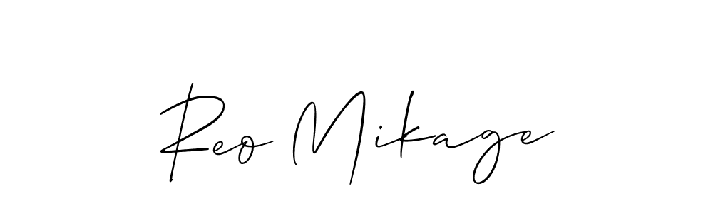 How to Draw Reo Mikage signature style? Allison_Script is a latest design signature styles for name Reo Mikage. Reo Mikage signature style 2 images and pictures png