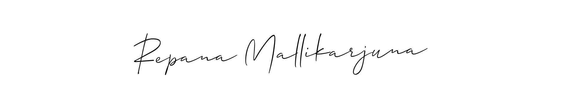 Also we have Repana Mallikarjuna name is the best signature style. Create professional handwritten signature collection using Allison_Script autograph style. Repana Mallikarjuna signature style 2 images and pictures png
