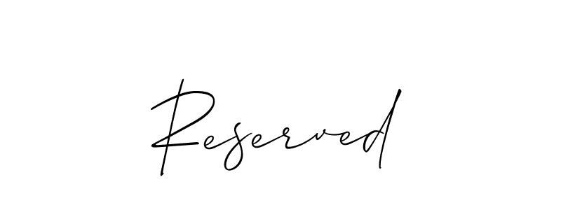 Reserved stylish signature style. Best Handwritten Sign (Allison_Script) for my name. Handwritten Signature Collection Ideas for my name Reserved. Reserved signature style 2 images and pictures png