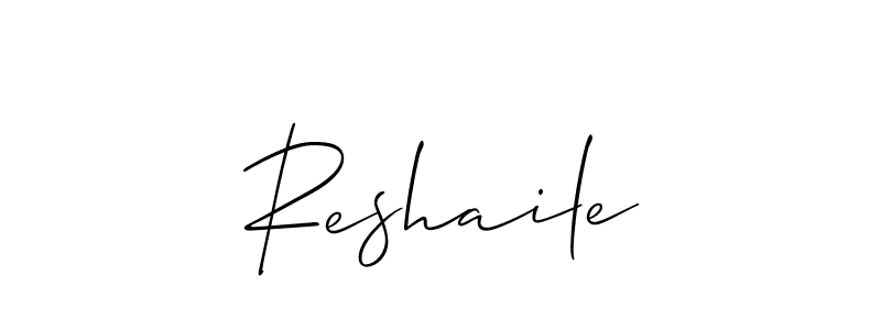 Best and Professional Signature Style for Reshaile. Allison_Script Best Signature Style Collection. Reshaile signature style 2 images and pictures png