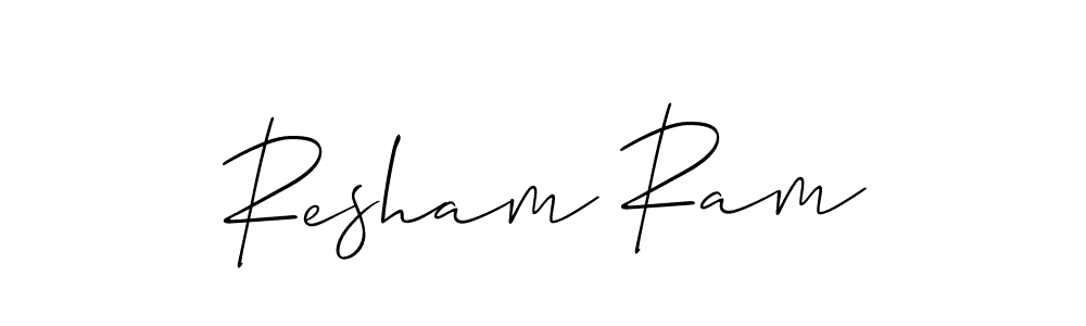 Also You can easily find your signature by using the search form. We will create Resham Ram name handwritten signature images for you free of cost using Allison_Script sign style. Resham Ram signature style 2 images and pictures png