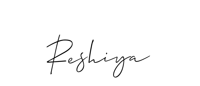 Best and Professional Signature Style for Reshiya. Allison_Script Best Signature Style Collection. Reshiya signature style 2 images and pictures png