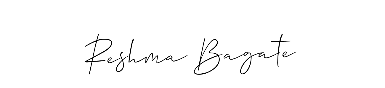 How to make Reshma Bagate signature? Allison_Script is a professional autograph style. Create handwritten signature for Reshma Bagate name. Reshma Bagate signature style 2 images and pictures png