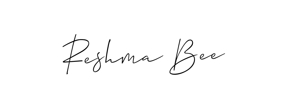 if you are searching for the best signature style for your name Reshma Bee. so please give up your signature search. here we have designed multiple signature styles  using Allison_Script. Reshma Bee signature style 2 images and pictures png