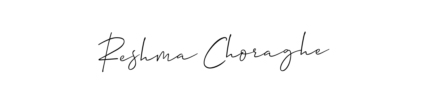if you are searching for the best signature style for your name Reshma Choraghe. so please give up your signature search. here we have designed multiple signature styles  using Allison_Script. Reshma Choraghe signature style 2 images and pictures png