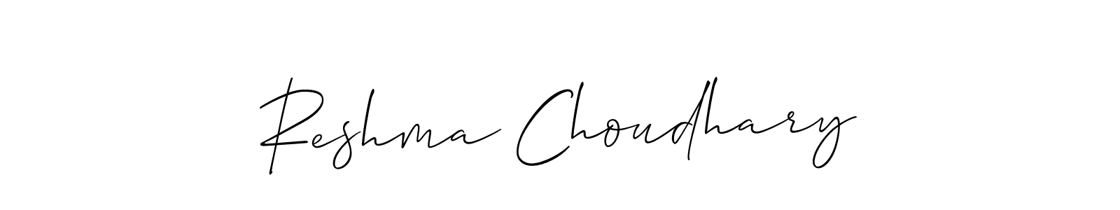 It looks lik you need a new signature style for name Reshma Choudhary. Design unique handwritten (Allison_Script) signature with our free signature maker in just a few clicks. Reshma Choudhary signature style 2 images and pictures png