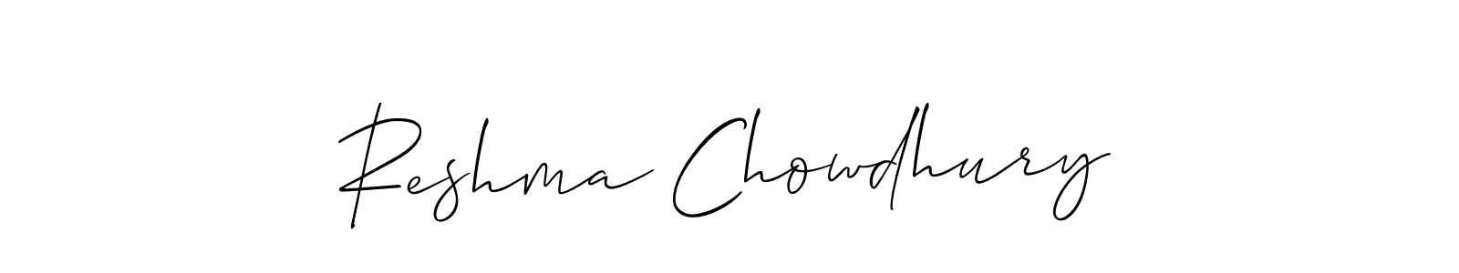 Reshma Chowdhury stylish signature style. Best Handwritten Sign (Allison_Script) for my name. Handwritten Signature Collection Ideas for my name Reshma Chowdhury. Reshma Chowdhury signature style 2 images and pictures png