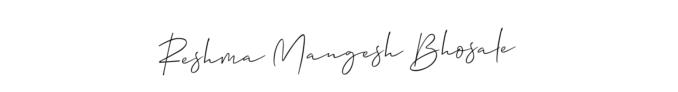 Also we have Reshma Mangesh Bhosale name is the best signature style. Create professional handwritten signature collection using Allison_Script autograph style. Reshma Mangesh Bhosale signature style 2 images and pictures png