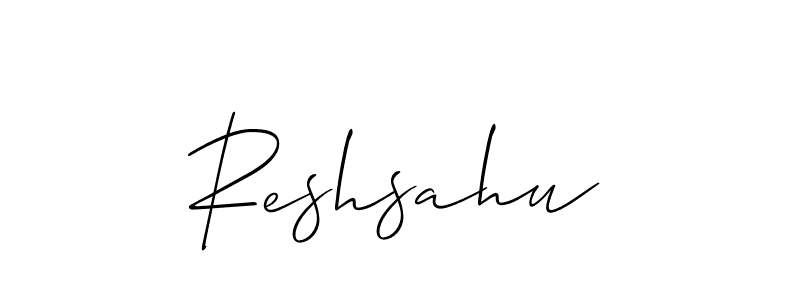 Best and Professional Signature Style for Reshsahu. Allison_Script Best Signature Style Collection. Reshsahu signature style 2 images and pictures png