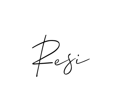 You can use this online signature creator to create a handwritten signature for the name Resi. This is the best online autograph maker. Resi signature style 2 images and pictures png