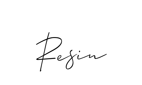 It looks lik you need a new signature style for name Resin. Design unique handwritten (Allison_Script) signature with our free signature maker in just a few clicks. Resin signature style 2 images and pictures png