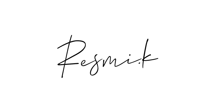 Here are the top 10 professional signature styles for the name Resmi.k. These are the best autograph styles you can use for your name. Resmi.k signature style 2 images and pictures png